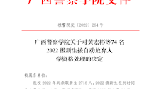 beat365亚洲体育官方网站关于对黄宏彬等74名2022级新生按自动放弃入学资格处理的决定