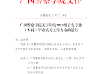 beat365亚洲体育官方网站关于印发2018级公安专业（本科）毕业实习工作方案的通知